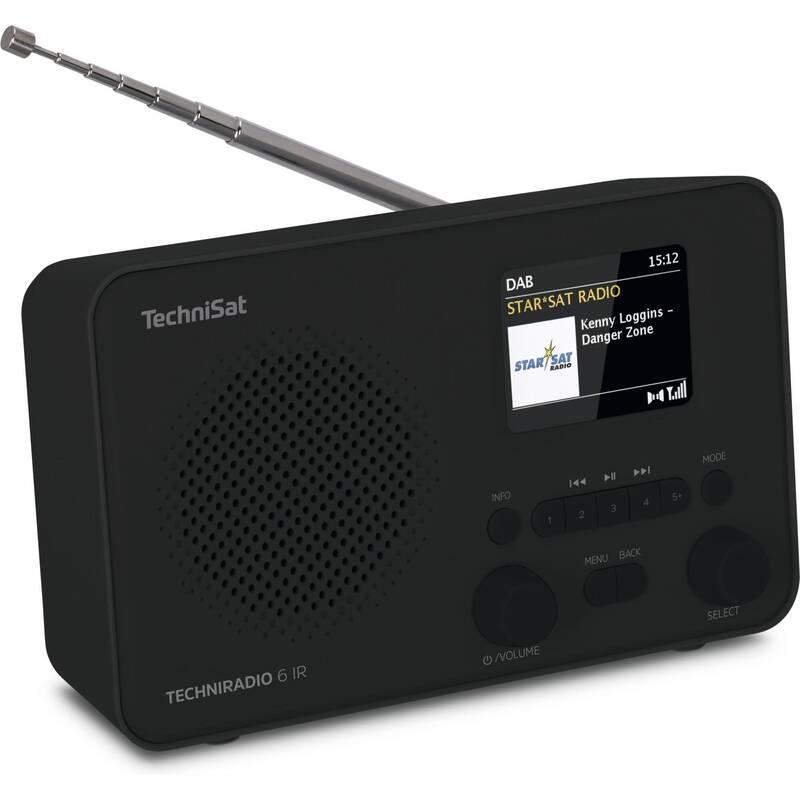 Internetový radiopřijímač Technisat TECHNIRADIO 6 IR černý, Internetový, radiopřijímač, Technisat, TECHNIRADIO, 6, IR, černý