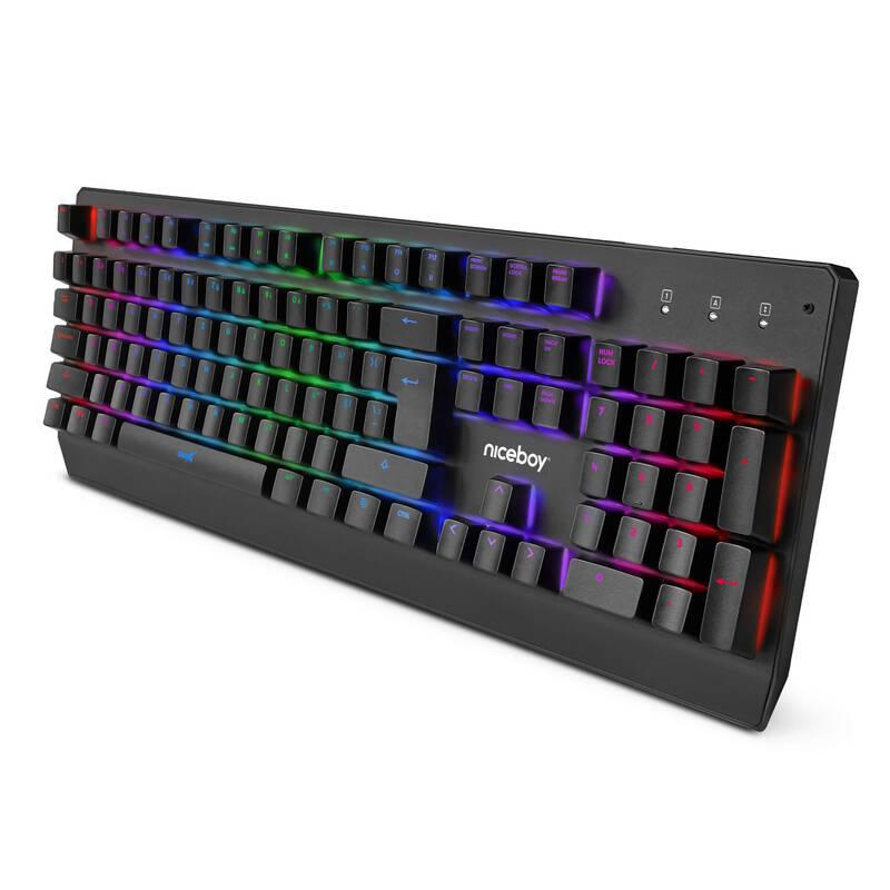 Klávesnice Niceboy ORYX K610 Chameleon černá