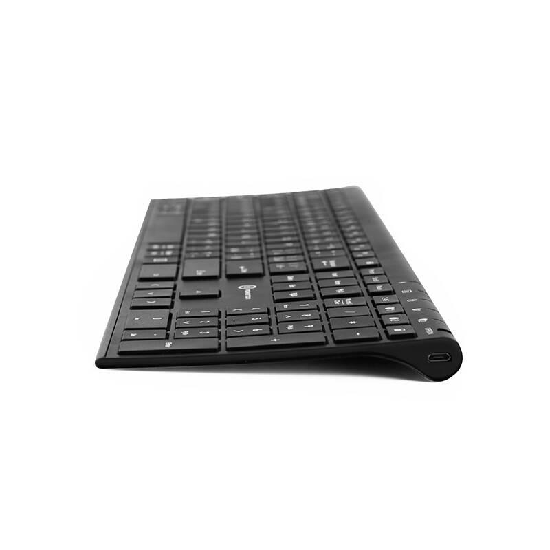 Klávesnice Powerton UltraSlim, US černá