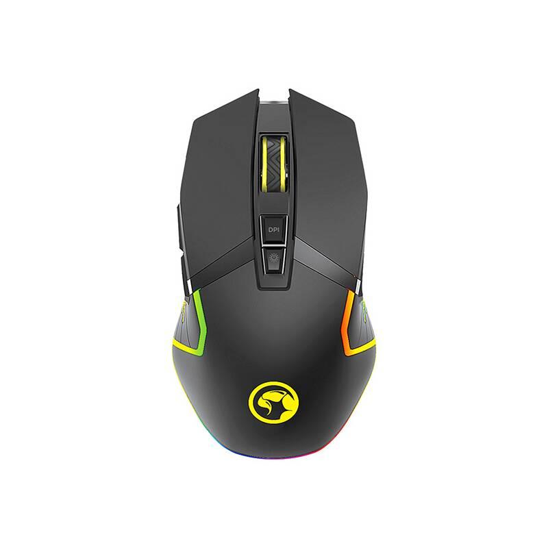 Klávesnice s myší Marvo CM306 s podložkou pod myš, US černá