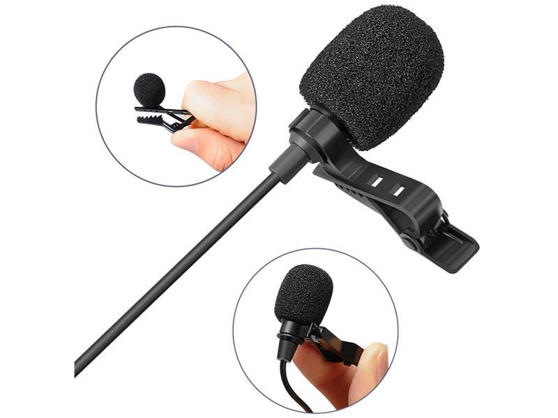 Mikrofon Sandberg klipový, USB černá, Mikrofon, Sandberg, klipový, USB, černá