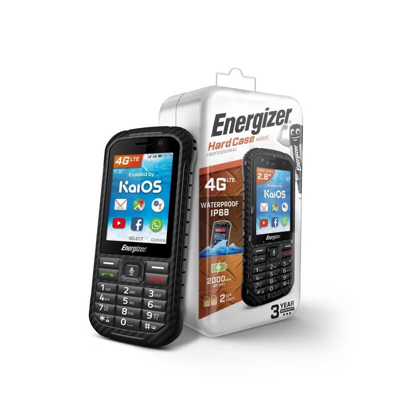 Mobilní telefon Energizer Hardcase H280S LTE černý, Mobilní, telefon, Energizer, Hardcase, H280S, LTE, černý
