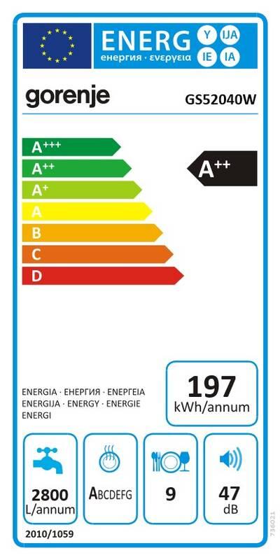 Myčka nádobí Gorenje Essential GS62040W bílá
