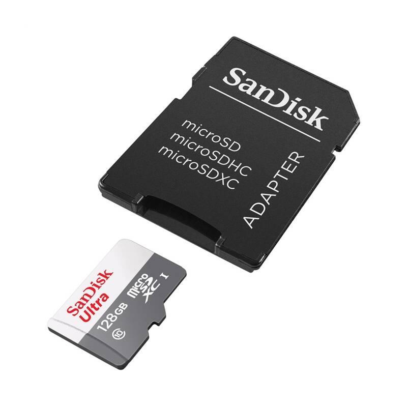 Paměťová karta Sandisk Micro SDXC Ultra Android 128GB UHS-I U1 adapter, Paměťová, karta, Sandisk, Micro, SDXC, Ultra, Android, 128GB, UHS-I, U1, adapter