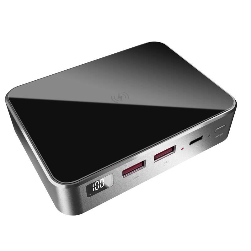 Powerbank Prestigio Graphene PD Pro 20 000mAh šedá