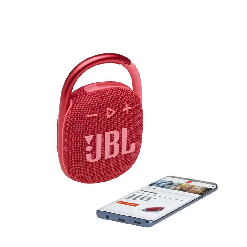 Přenosný reproduktor JBL CLIP 4 červený, Přenosný, reproduktor, JBL, CLIP, 4, červený