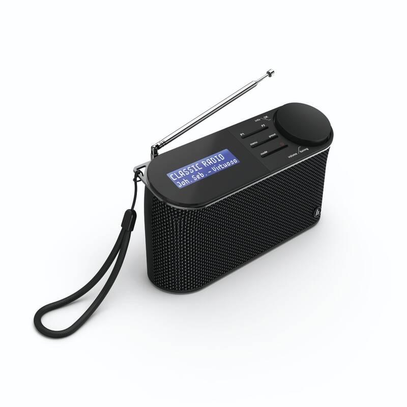 Radiopřijímač s DAB Hama DR15 černý