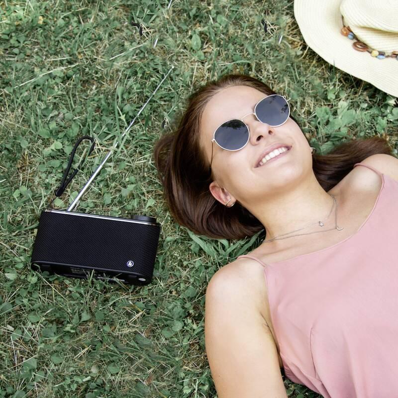 Radiopřijímač s DAB Hama DR15 černý