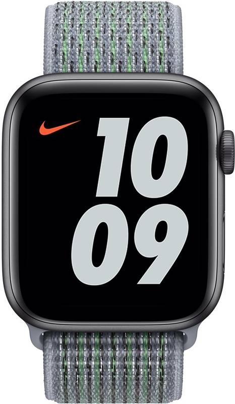 Řemínek Apple Watch 44mm mlhavě obsidiánový provlékací sportovní Nike, Řemínek, Apple, Watch, 44mm, mlhavě, obsidiánový, provlékací, sportovní, Nike
