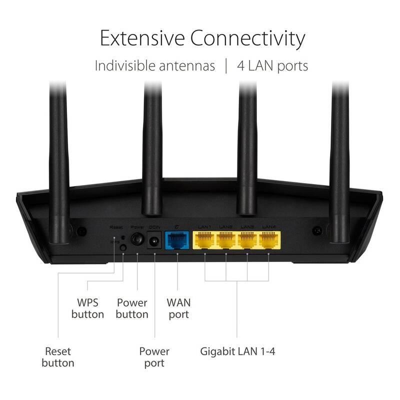 Router Asus RT-AX55 černá