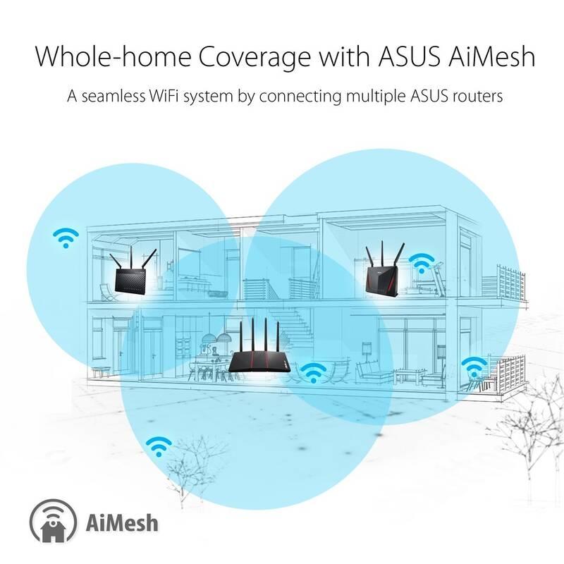 Router Asus RT-AX55 černá, Router, Asus, RT-AX55, černá