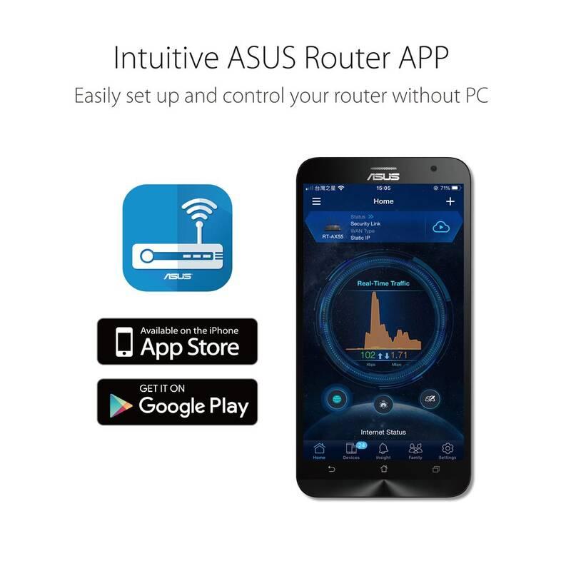 Router Asus RT-AX55 černá