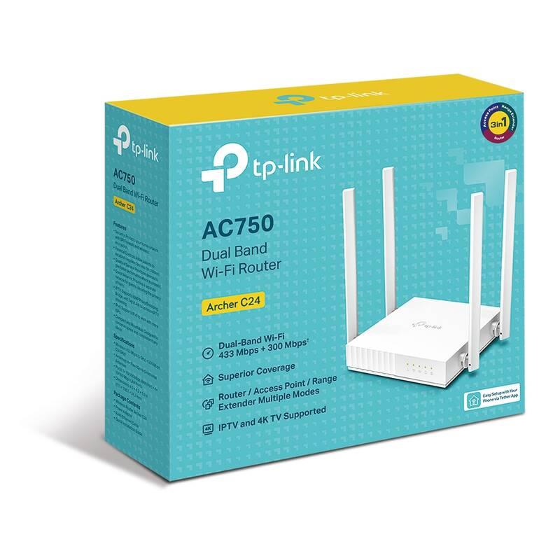 Router TP-Link Archer C24 bílý, Router, TP-Link, Archer, C24, bílý