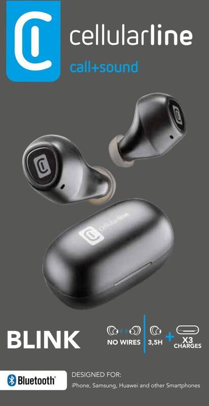 Sluchátka CellularLine Blink černá