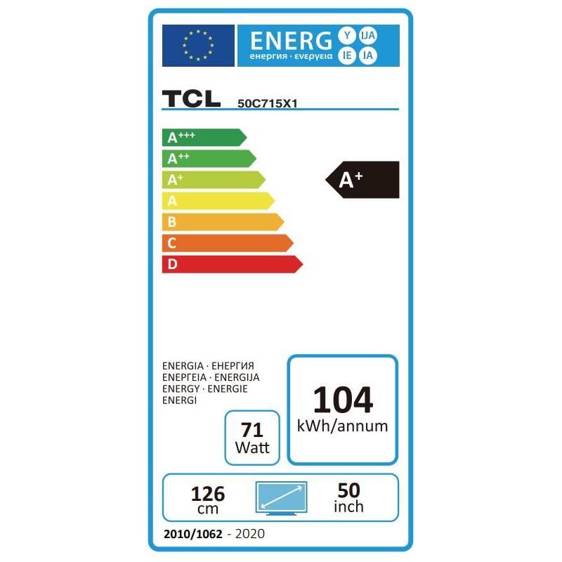 Televize TCL 50C715 černá