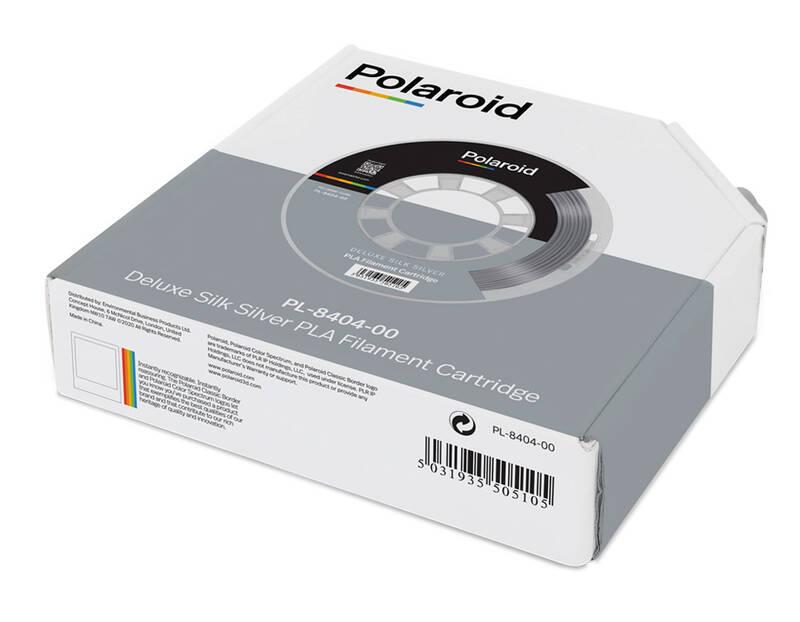 Tisková struna Polaroid Universal Deluxe PLA 250g 1.75mm stříbrná