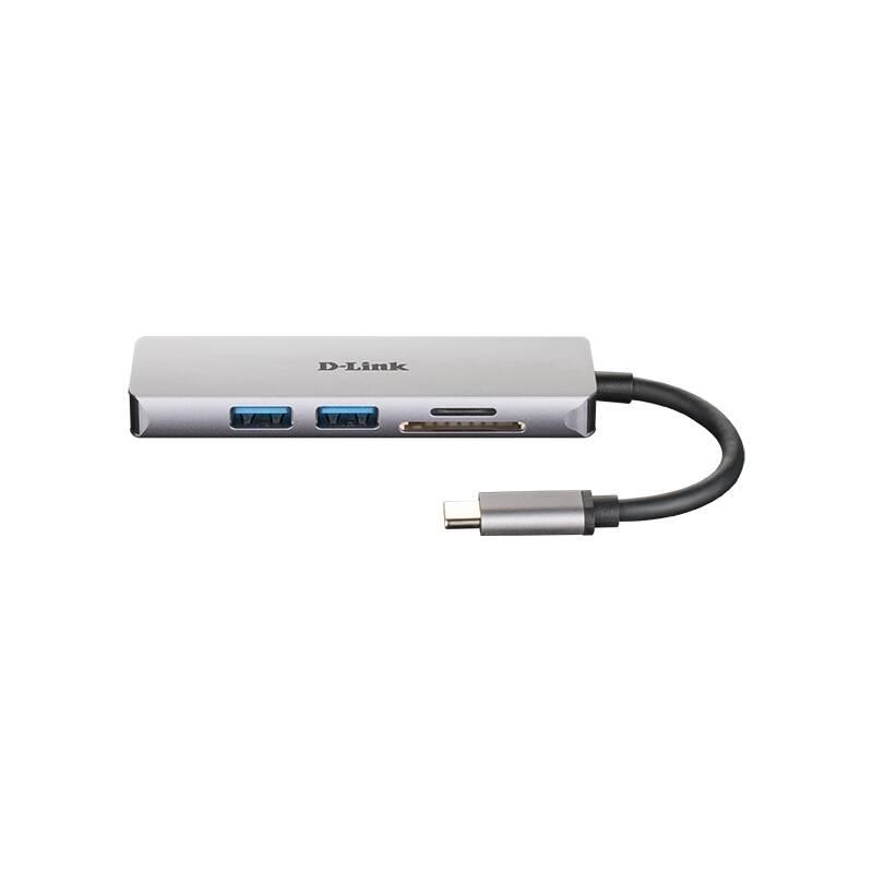 USB Hub D-Link USB-C HDMI, 2x USB 3.0, SD, Micro SD