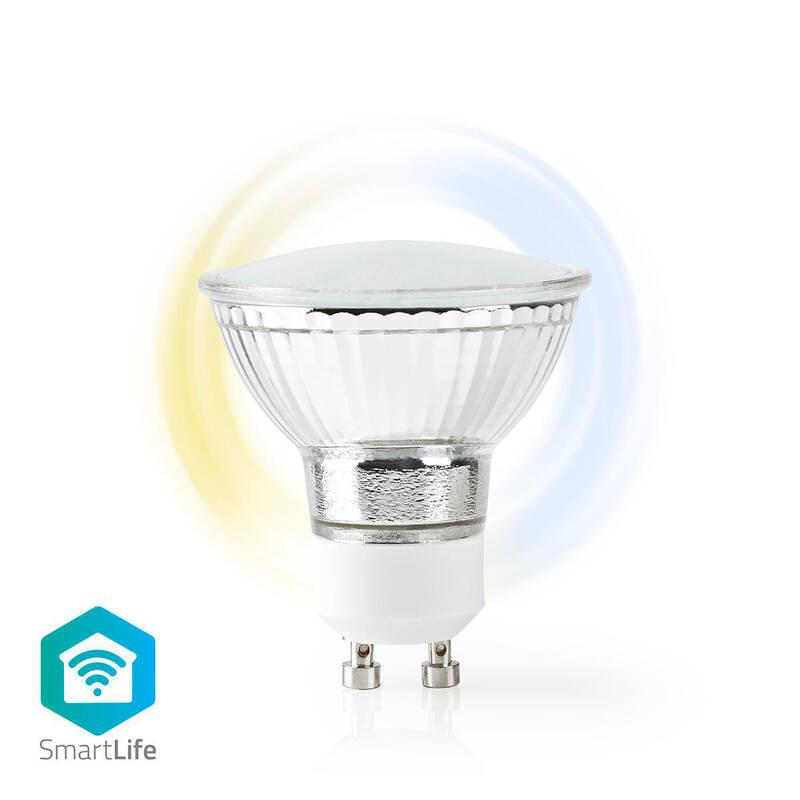 Žárovka LED Nedis bodová, Wi-Fi, 5W, 330lm, GU10, studená bílá teplá bílá