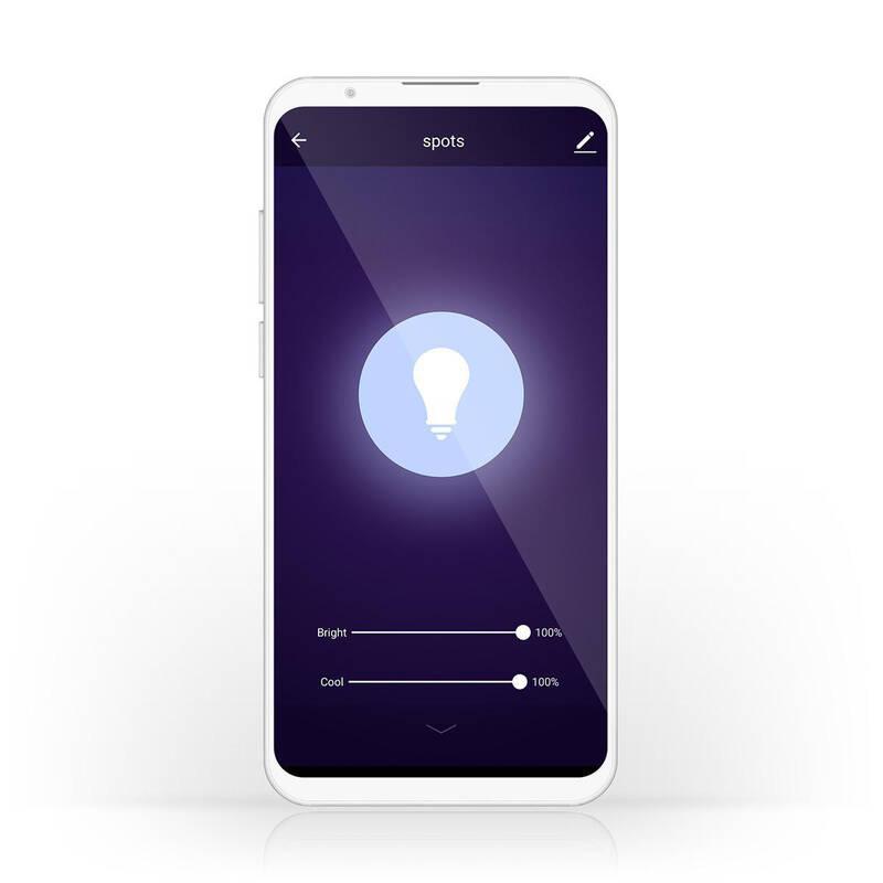 Žárovka LED Nedis Wi-Fi, 5.5W, 350lm, E27, teplá bílá studená bílá