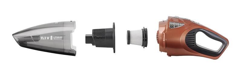 Akumulátorový vysavač Concept VP4360 šedý hnědý