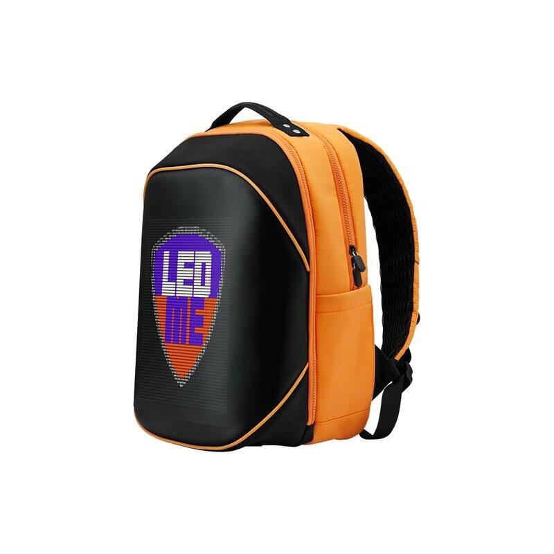 Batoh na notebook Prestigio LEDme MAX 25L černý oranžový, Batoh, na, notebook, Prestigio, LEDme, MAX, 25L, černý, oranžový