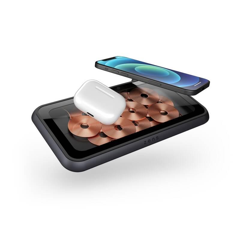 Bezdrátová nabíječka ZENS Liberty Glass edition černá