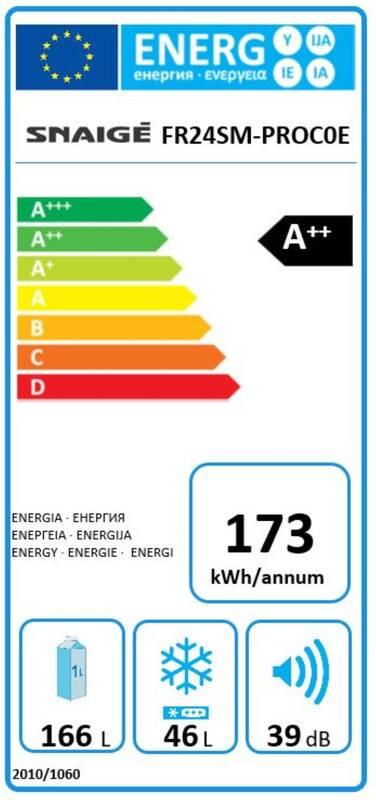 Chladnička Snaige Retro FR24SM-PROC0E bílá