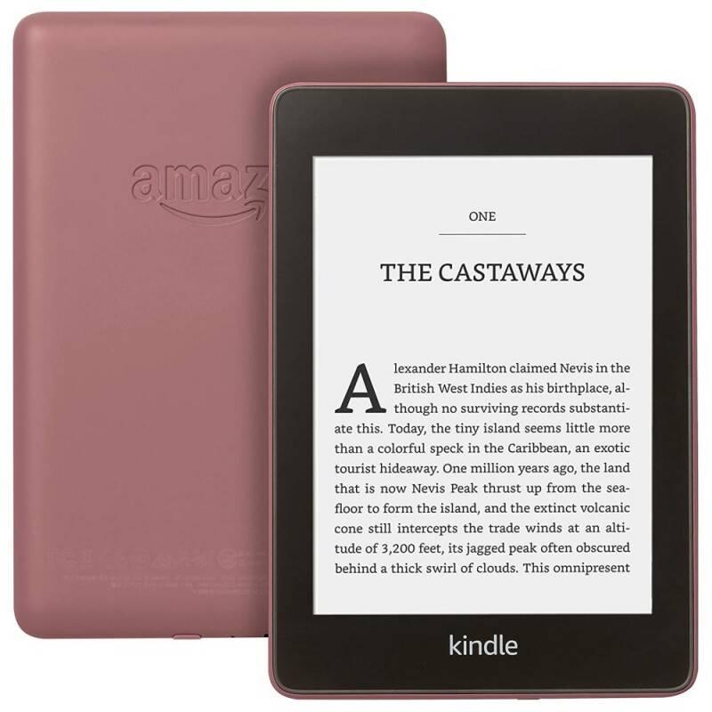 Čtečka e-knih Amazon Kindle Paperwhite 4 2018 s reklamou fialová