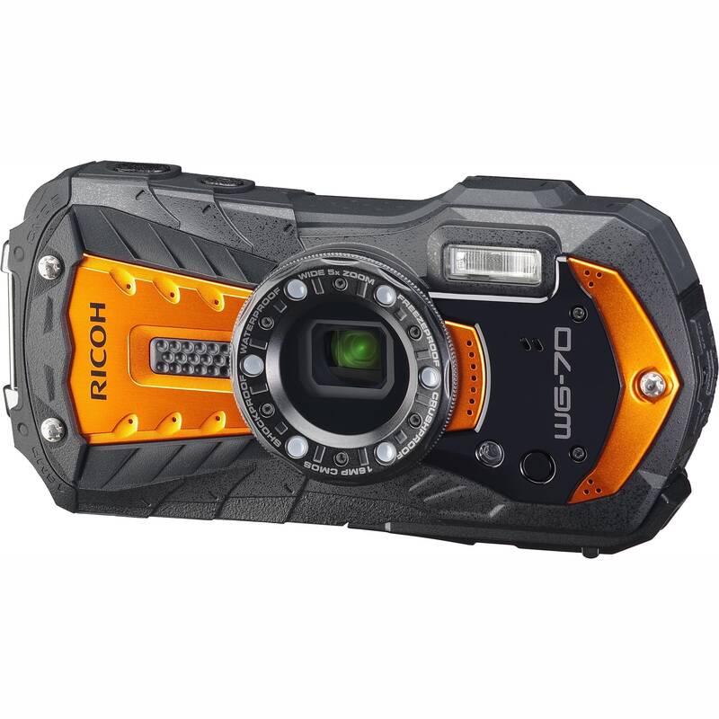 Digitální fotoaparát Ricoh WG70 oranžový, Digitální, fotoaparát, Ricoh, WG70, oranžový