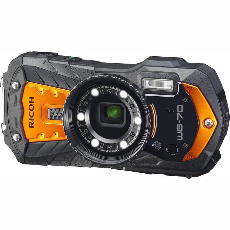 Digitální fotoaparát Ricoh WG70 oranžový, Digitální, fotoaparát, Ricoh, WG70, oranžový