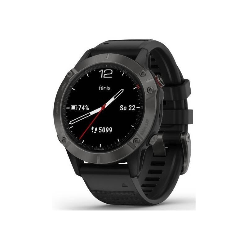 GPS hodinky Garmin fenix6 Sapphire černé šedé