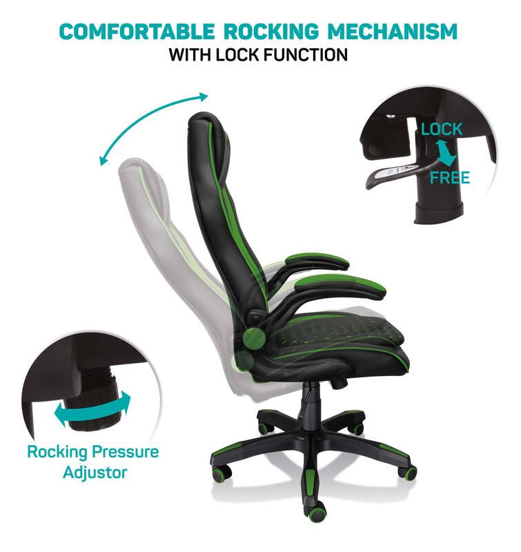 Herní židle Connect IT Matrix Pro černá zelená