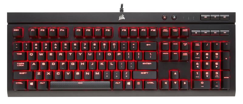 Klávesnice Corsair K68 Red LED Cherry MX Red černá