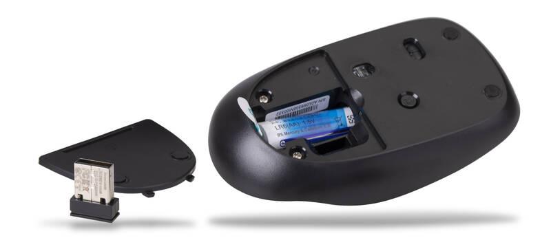 Klávesnice s myší Rapoo 9300M, CZ SK layout černá