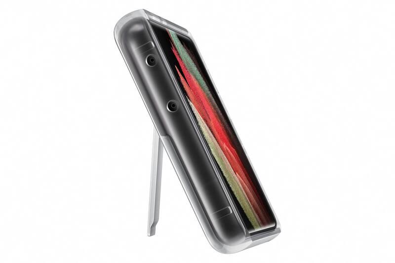 Kryt na mobil Samsung Clear Standing na Galaxy S21 Ultra průhledný