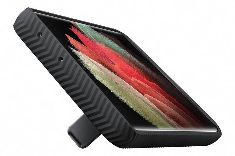 Kryt na mobil Samsung Standing Cover na Galaxy S21 Ultra černý