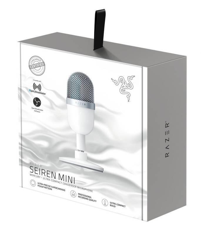 Mikrofon Razer Seiren Mini - Mercury, Mikrofon, Razer, Seiren, Mini, Mercury