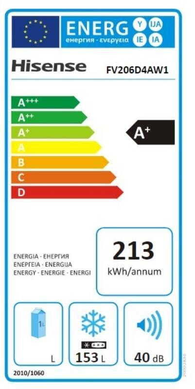 Mraznička Hisense FV206D4AW1 bílá, Mraznička, Hisense, FV206D4AW1, bílá