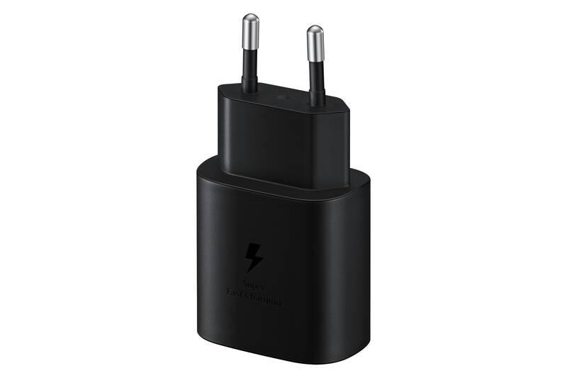 Nabíječka do sítě Samsung USB-C, 25W USB-C kabel černá