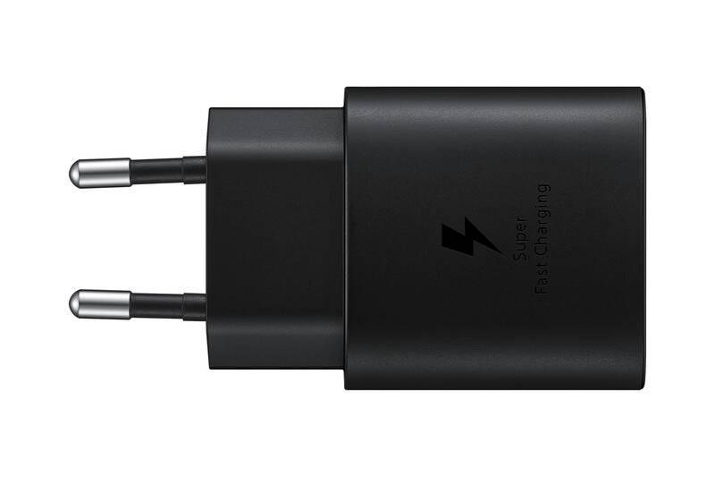 Nabíječka do sítě Samsung USB-C, 25W USB-C kabel černá