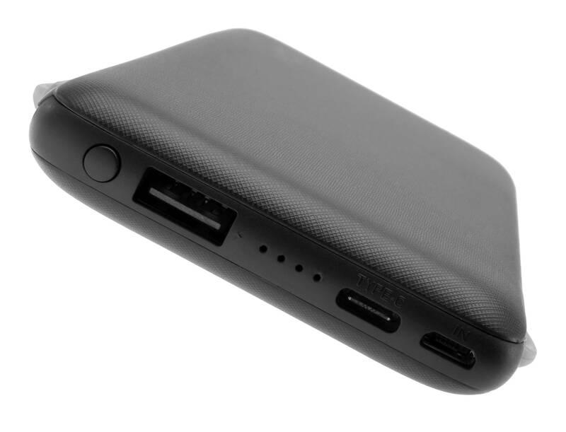 Powerbank FIXED Zen 10 000mAh, s kabelem USB Lightning, USB-C černá