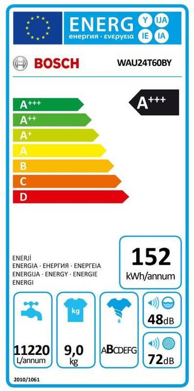 Pračka Bosch Serie 6 WAU24T60BY bílá