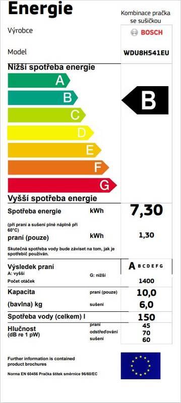 Pračka se sušičkou Bosch Serie 6 WDU8H541EU bílá