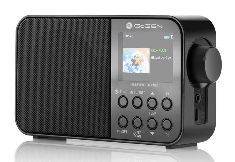 Radiopřijímač s DAB GoGEN DAB 500 BT C černý