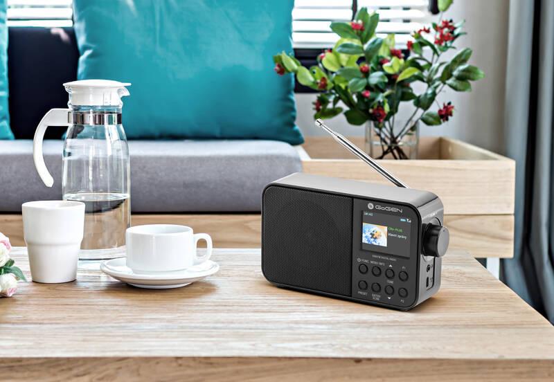Radiopřijímač s DAB GoGEN DAB 500 BT C černý