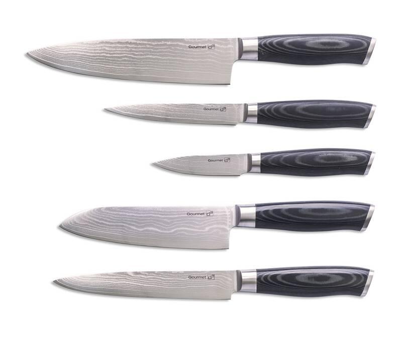 Sada kuchyňských nožů G21 Gourmet Damascus, 5 ks, Sada, kuchyňských, nožů, G21, Gourmet, Damascus, 5, ks