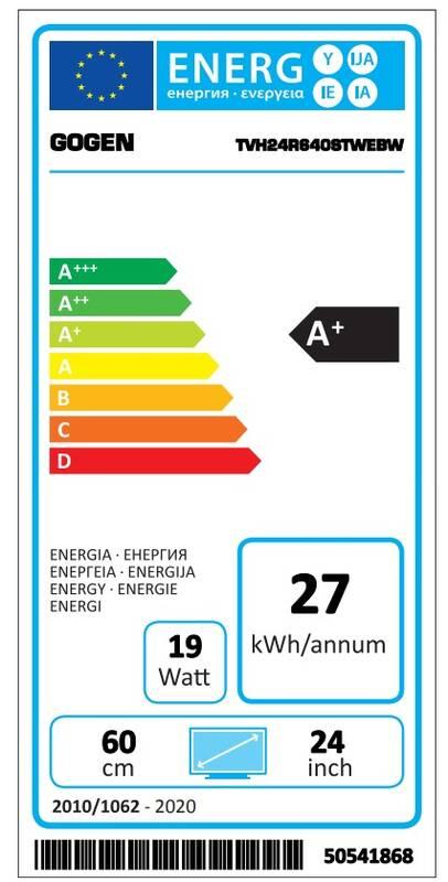 Televize GoGEN TVH 24R640 STWEBW bílá