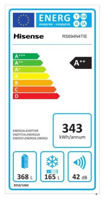 Americká lednice Hisense RS694N4TIE nerez