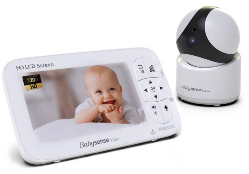 Dětská elektronická chůva Babysense Video Baby Monitor V65 bílá, Dětská, elektronická, chůva, Babysense, Video, Baby, Monitor, V65, bílá
