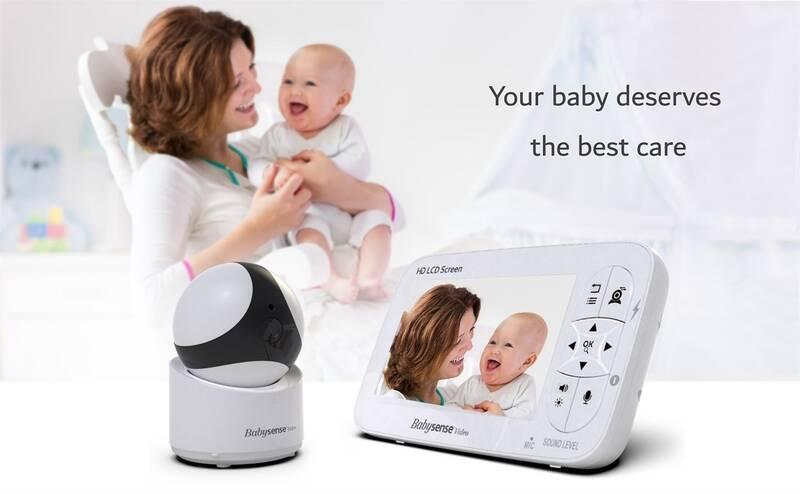 Dětská elektronická chůva Babysense Video Baby Monitor V65 bílá, Dětská, elektronická, chůva, Babysense, Video, Baby, Monitor, V65, bílá
